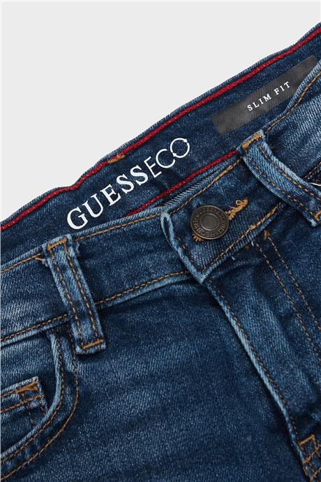 Guess Erkek Çocuk Desenli Jean Pantolon