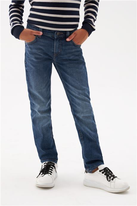 Guess Erkek Çocuk Desenli Jean Pantolon