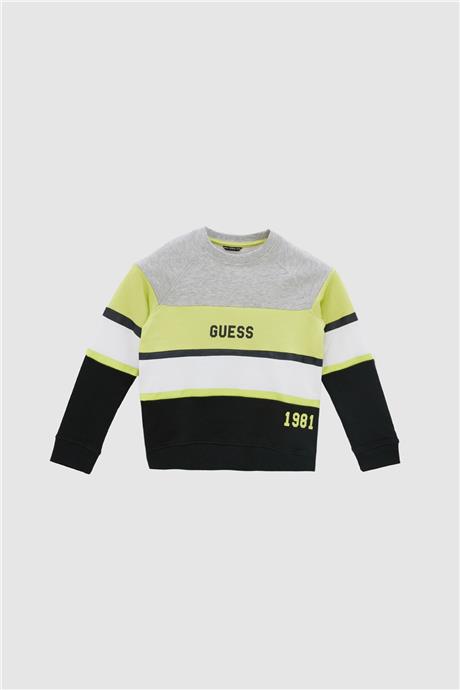 Guess Erkek Çocuk Desenli Sweatshirt