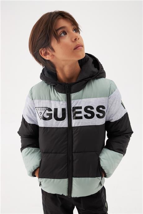 Guess Erkek Çocuk Desenli Yağmurluk