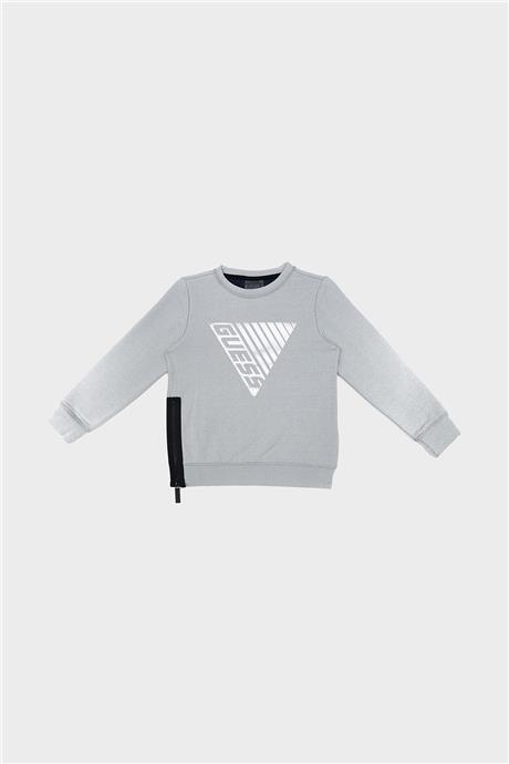 Guess Erkek Çocuk Gri Sweatshirt