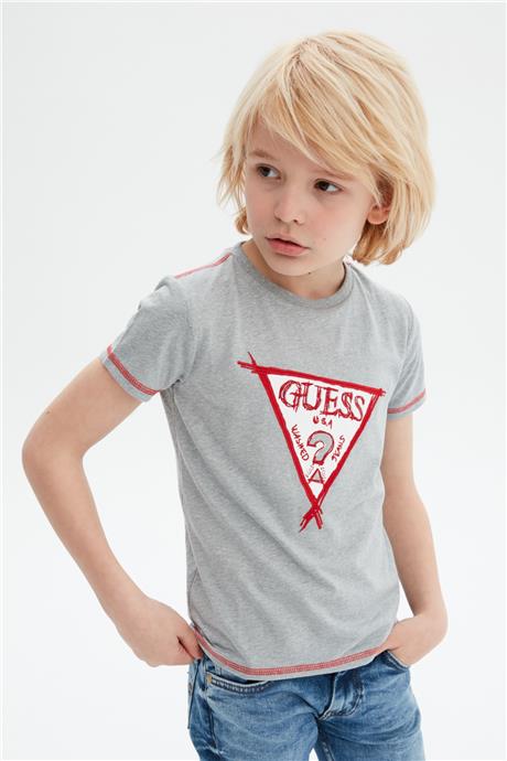 Guess Erkek Çocuk Gri T-Shirt