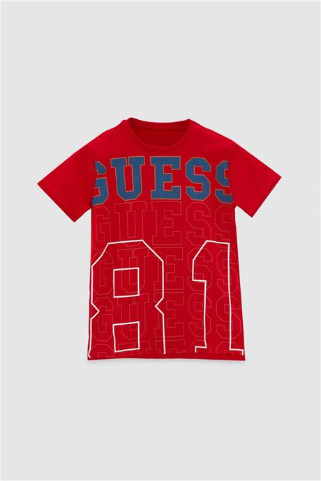 Guess Erkek Çocuk Kırmızı T-Shirt