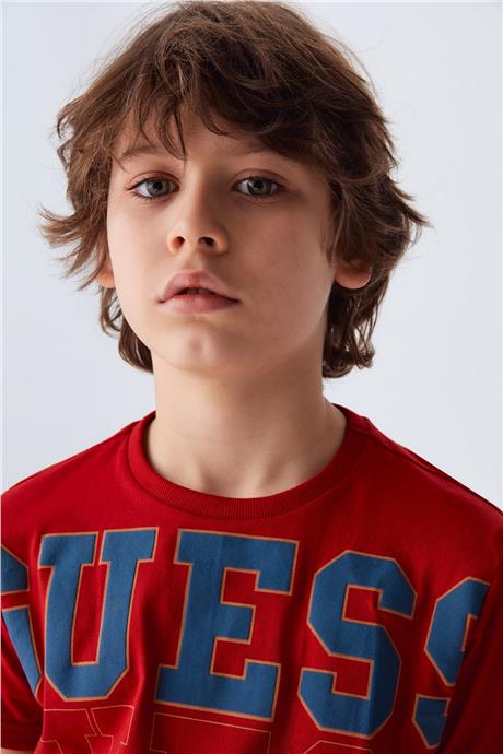 Guess Erkek Çocuk Kırmızı T-Shirt