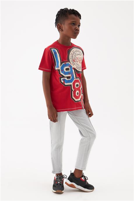 Guess Erkek Çocuk Kırmızı Tshirt
