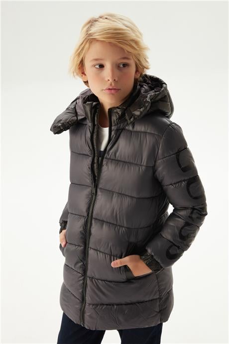 Guess Erkek Çocuk Koyu Yeşil Mont