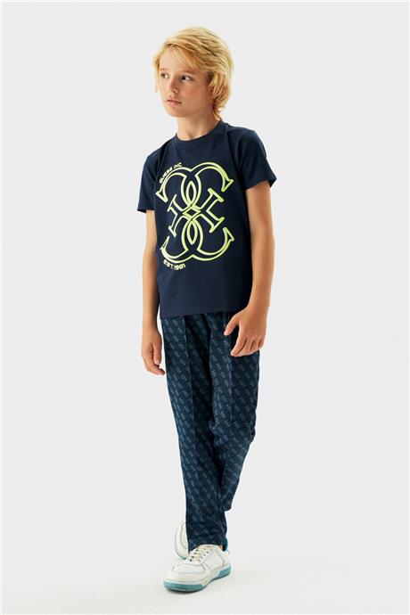 Guess Erkek Çocuk Mavi Eşofman Altı