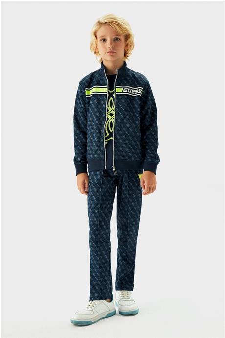 Guess Erkek Çocuk Mavi Eşofman Üstü