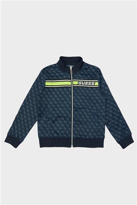 Guess Erkek Çocuk Mavi Eşofman Üstü