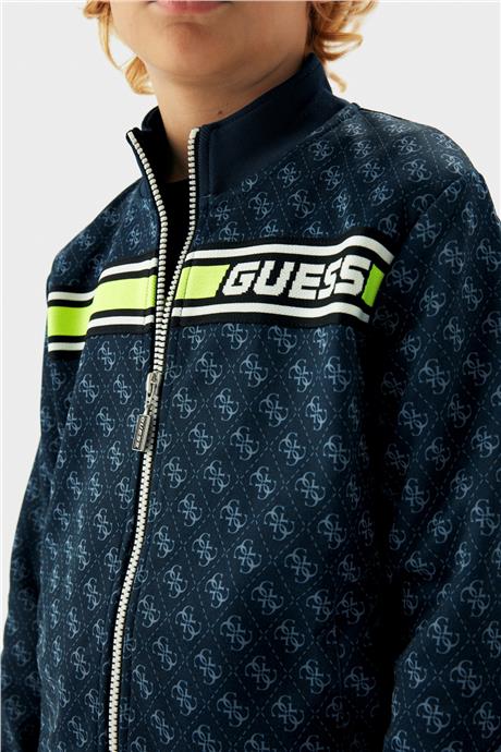 Guess Erkek Çocuk Mavi Eşofman Üstü