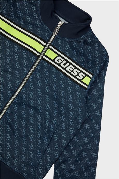 Guess Erkek Çocuk Mavi Eşofman Üstü