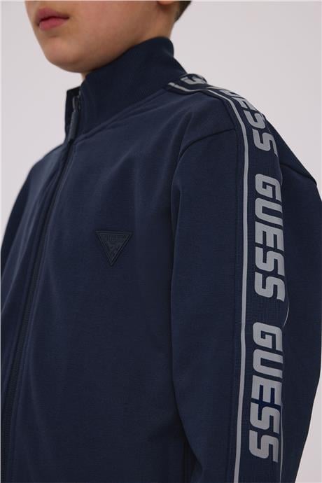 Guess Erkek Çocuk Mavi Eşofman ÜstüGuess Erkek Çocuk Mavi Eşofman Üstü