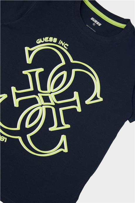 Guess Erkek Çocuk Mavi T-Shirt