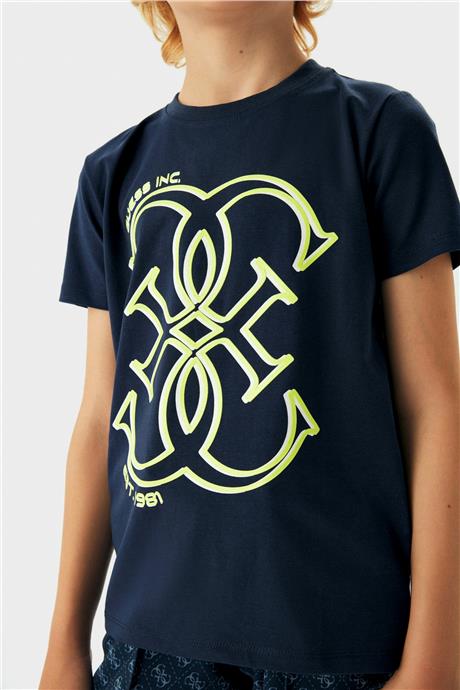 Guess Erkek Çocuk Mavi T-Shirt