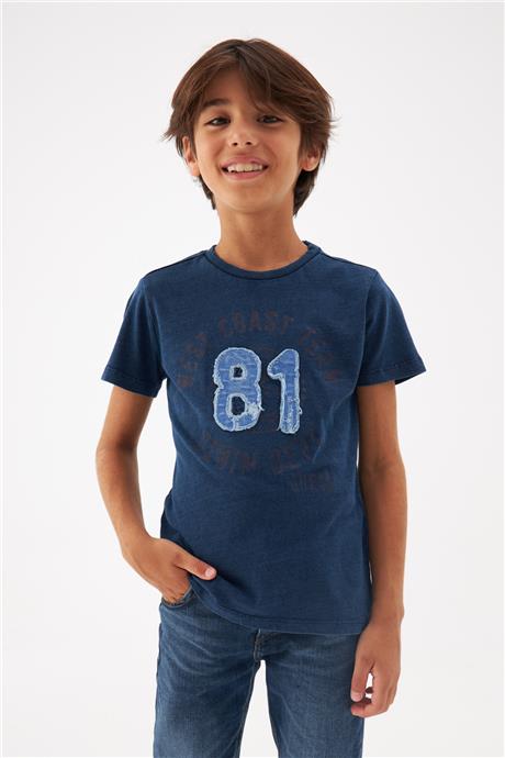 Guess Erkek Çocuk Mavi Tshirt