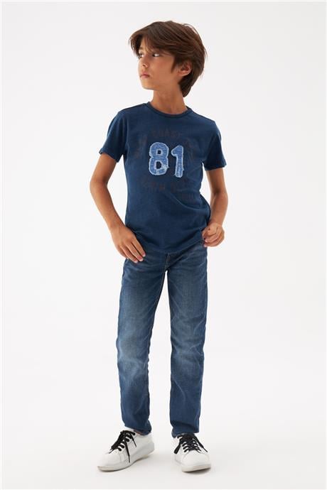 Guess Erkek Çocuk Mavi Tshirt