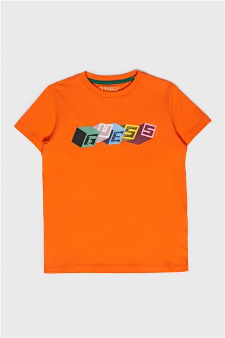 Guess Erkek Çocuk Oranj T-Shirt