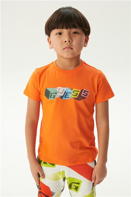 Guess Erkek Çocuk Oranj T-Shirt