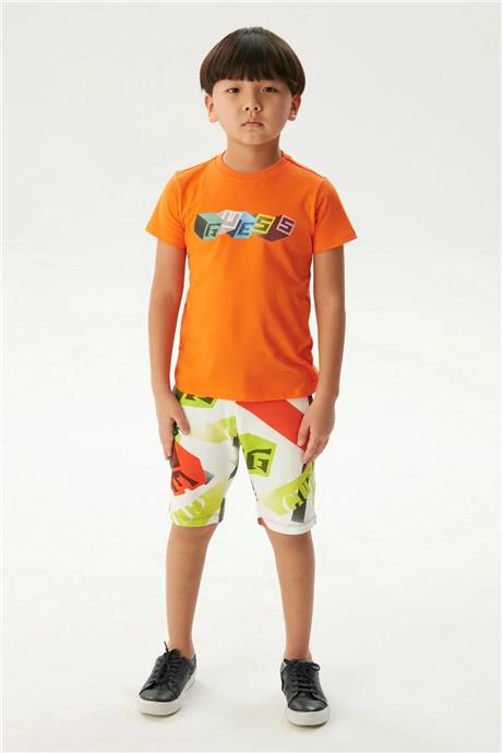 Guess Erkek Çocuk Oranj T-Shirt