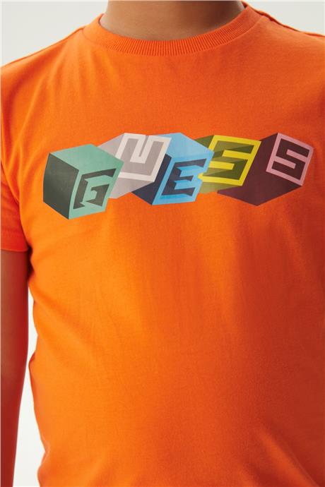 Guess Erkek Çocuk Oranj T-Shirt