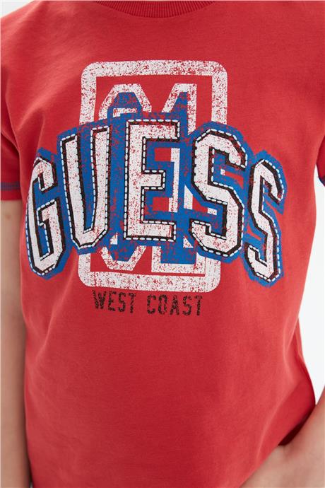 Guess Erkek Çocuk Pembe T-Shirt
