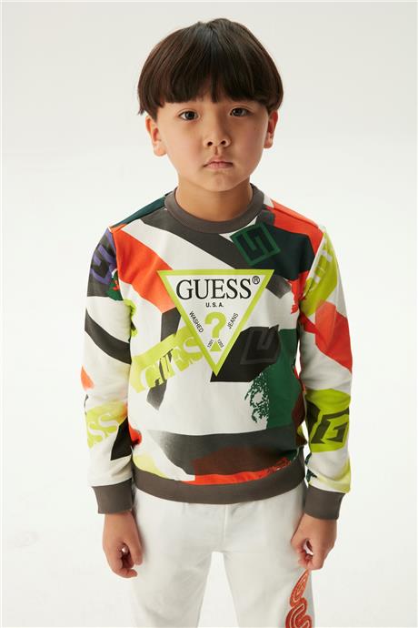 Guess Erkek Çocuk Renkli Sweatshirt