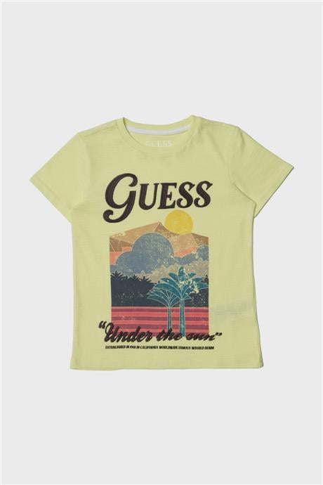 Guess Erkek Çocuk Sarı T-Shirt
