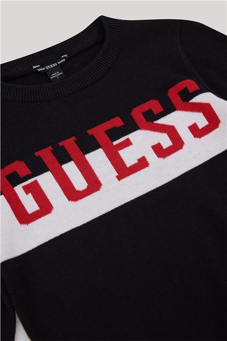Guess Erkek Çocuk Siyah Sweatshirt