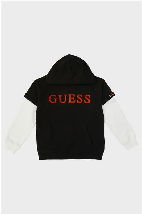 Guess Erkek Çocuk Siyah Sweatshirt