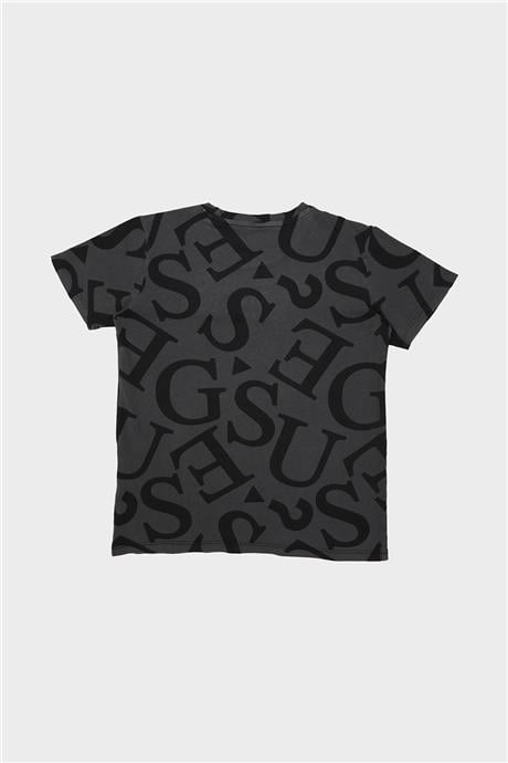 Guess Erkek Çocuk Siyah Tshirt