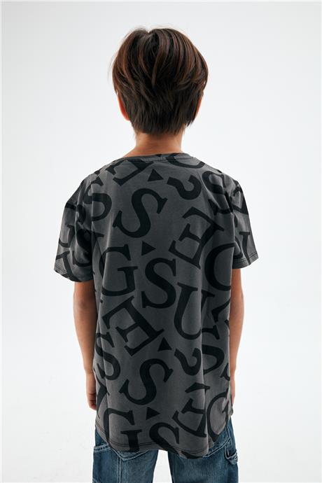 Guess Erkek Çocuk Siyah Tshirt