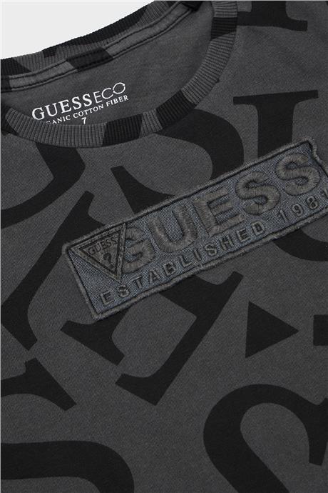 Guess Erkek Çocuk Siyah Tshirt