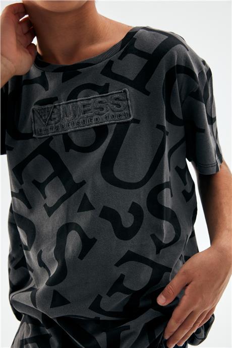 Guess Erkek Çocuk Siyah Tshirt