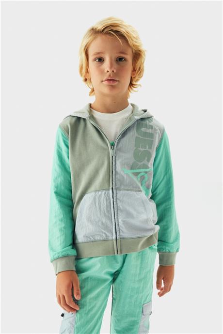 Guess Erkek Çocuk Yeşil Eşofman Üstü