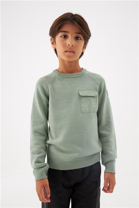 Guess Erkek Çocuk Yeşil Kazak