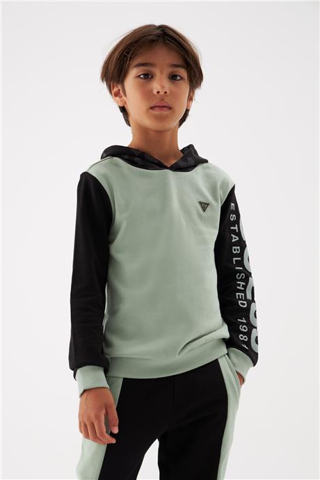 Guess Erkek Çocuk Yeşil Sweatshirt