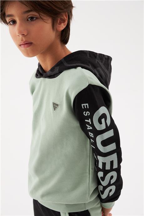Guess Erkek Çocuk Yeşil Sweatshirt
