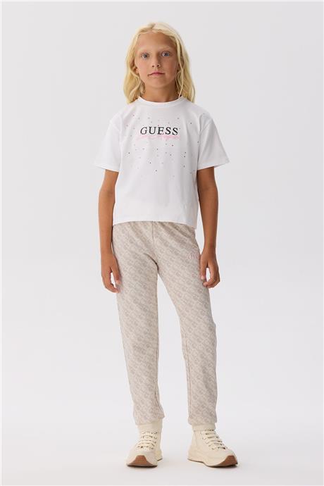 Guess Kız Çocuk Bej Eşofman Altı