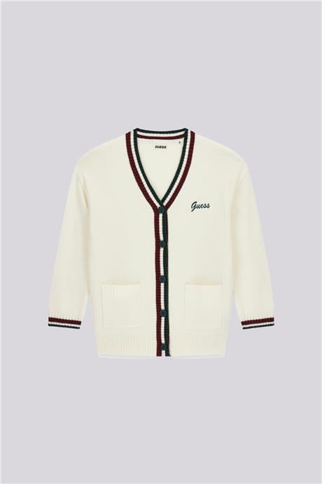 Guess Kız Çocuk Beyaz HırkaGuess Kız Çocuk Beyaz Hırka