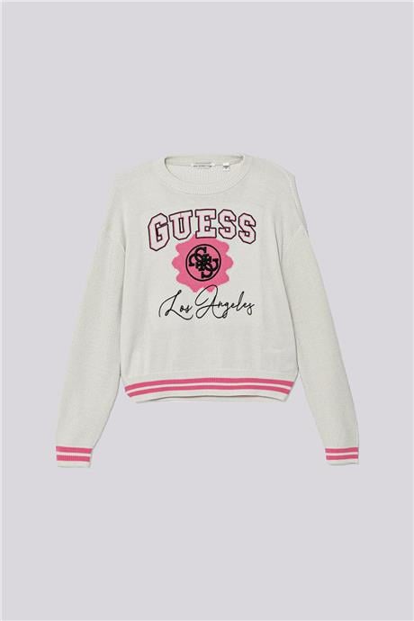Guess Kız Çocuk Beyaz KazakGuess Kız Çocuk Beyaz Kazak