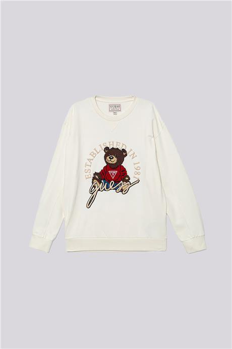 Guess Kız Çocuk Beyaz SweatshirtGuess Kız Çocuk Beyaz Sweatshirt