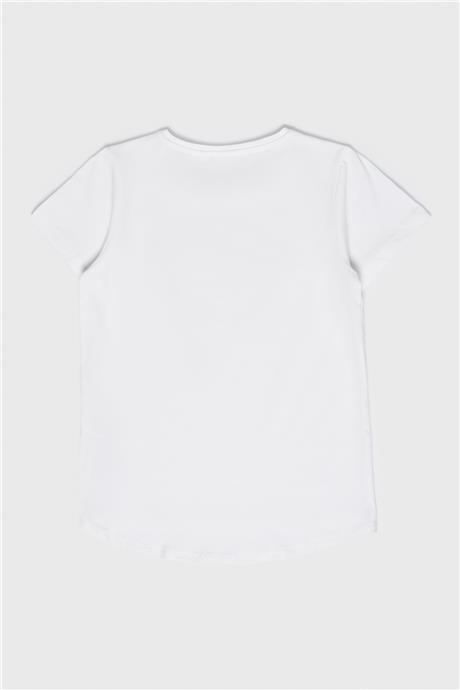 Guess Kız Çocuk Beyaz T-Shirt