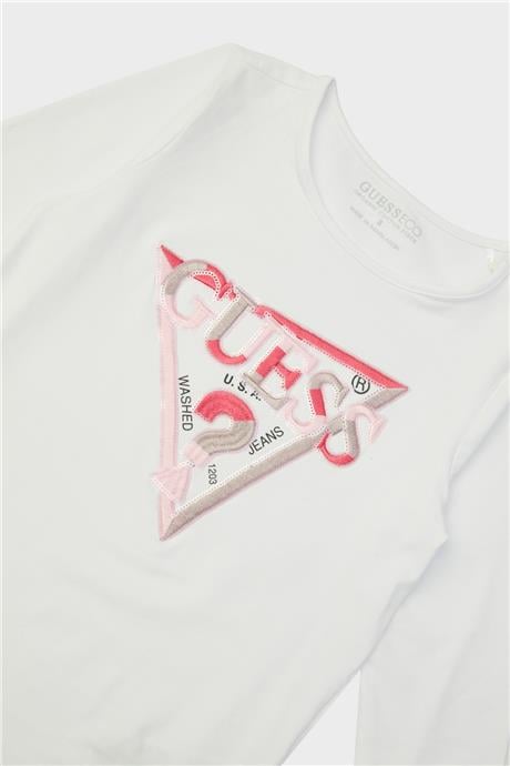 Guess Kız Çocuk Beyaz T-Shirt