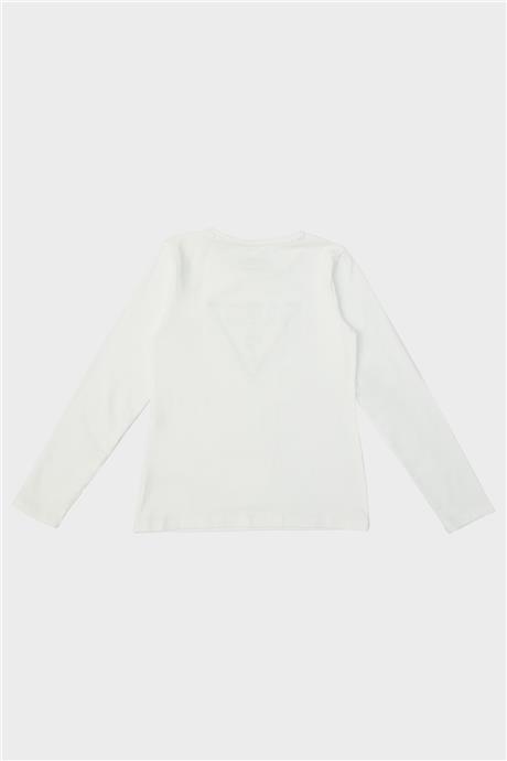 Guess Kız Çocuk Beyaz T-Shirt