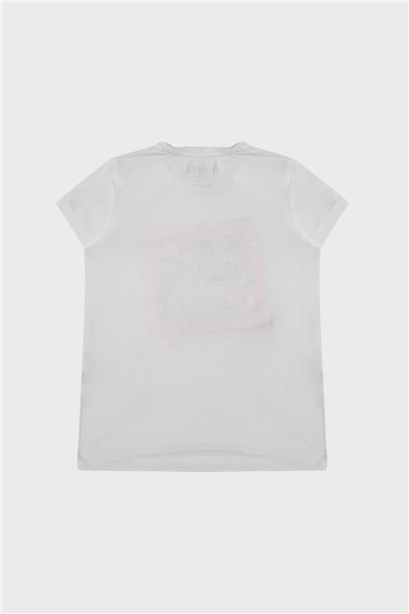 Guess Kız Çocuk Beyaz T-Shirt