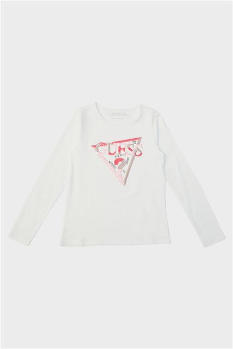 Guess Kız Çocuk Beyaz T-Shirt
