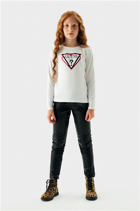 Guess Kız Çocuk Beyaz T-Shirt