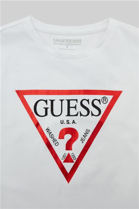 Guess Kız Çocuk Beyaz T-Shirt