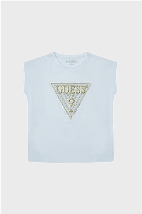 Guess Kız Çocuk Beyaz T-Shirt