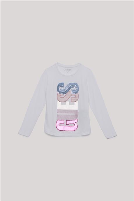 Guess Kız Çocuk Beyaz T-Shirt